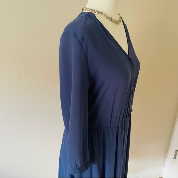 ✨ LUSH Women's Soft Blue Wrap Dress – Size M ✨ - Picture 6 of 11